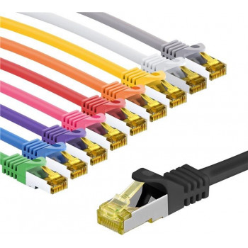 Goobay 69941 Cat.7 S/FTP PiMF Patchkabel, 3 m, Set in 10 Farben