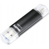 Hama Laeta Twin USB-Stick, 16 GB, USB 3.2 Gen 1 (3.1 Gen 1), schwarz