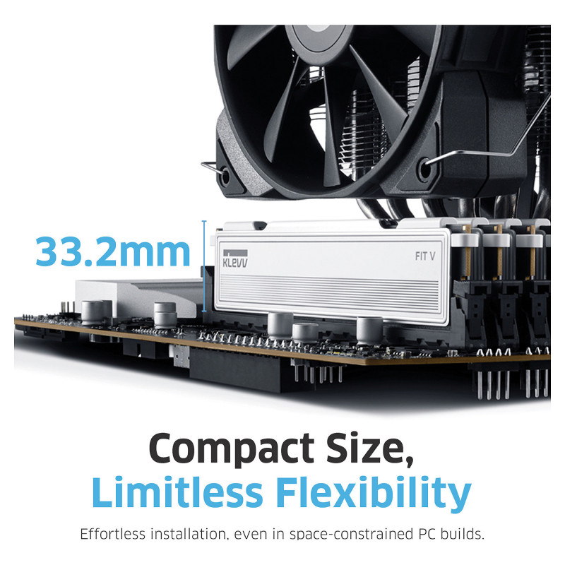 Klevv FIT V KD5AGU880-60A300F DDR5 Speicher-Kit, 32 GB (2 x 16 GB), DDR5-6000, CL30