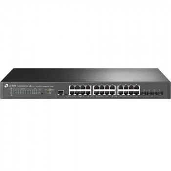 TP-Link JetStream TL-SG3428XPP-M2 verwalteter L2+-Netzwerk-Switch, 2,5G Ethernet, PoE, 1U, schwarz