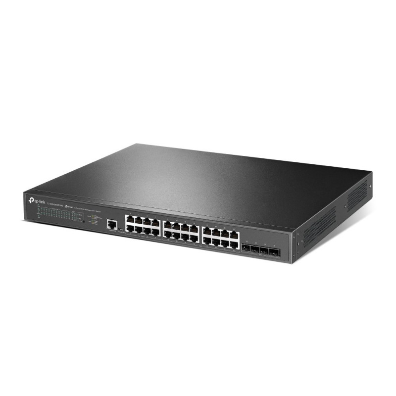 TP-Link JetStream TL-SG3428XPP-M2 verwalteter L2+-Netzwerk-Switch, 2,5G Ethernet, PoE, 1U, schwarz