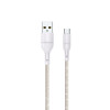 WINX LINK Simple USB-auf-Micro-USB-Kabel, Nylongeflecht, 1 m, weiß