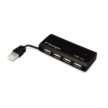 Kensington PocketHUB Mini USB-2.0-Hub, 4 Anschlüsse (33399EU)