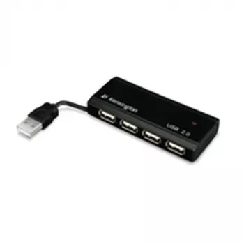 Kensington PocketHUB Mini USB-2.0-Hub, 4 Anschlüsse (33399EU)