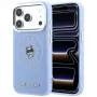 Karl Lagerfeld Point & Choupette Sketch MagSafe Hülle für iPhone 18 Pro Max / 17 Pro Max, blau