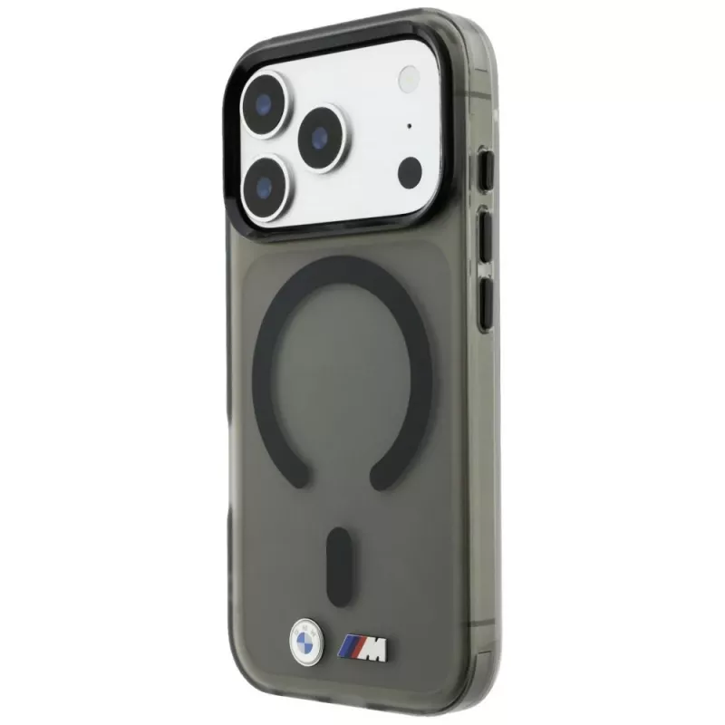 BMW M IML Frosted Metal Logo & Trims MagSafe Smartphone-Hülle für iPhone 18 Pro Max / 17 Pro Max, schwarz