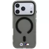 BMW M IML Frosted Metal Logo & Trims MagSafe Smartphone-Hülle für iPhone 18 Pro Max / 17 Pro Max, schwarz