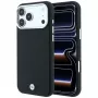 BMW Sign Deboss Quilted Metal Logo MagSafe Smartphone-Hülle für iPhone 18 Pro / 17 Pro, schwarz