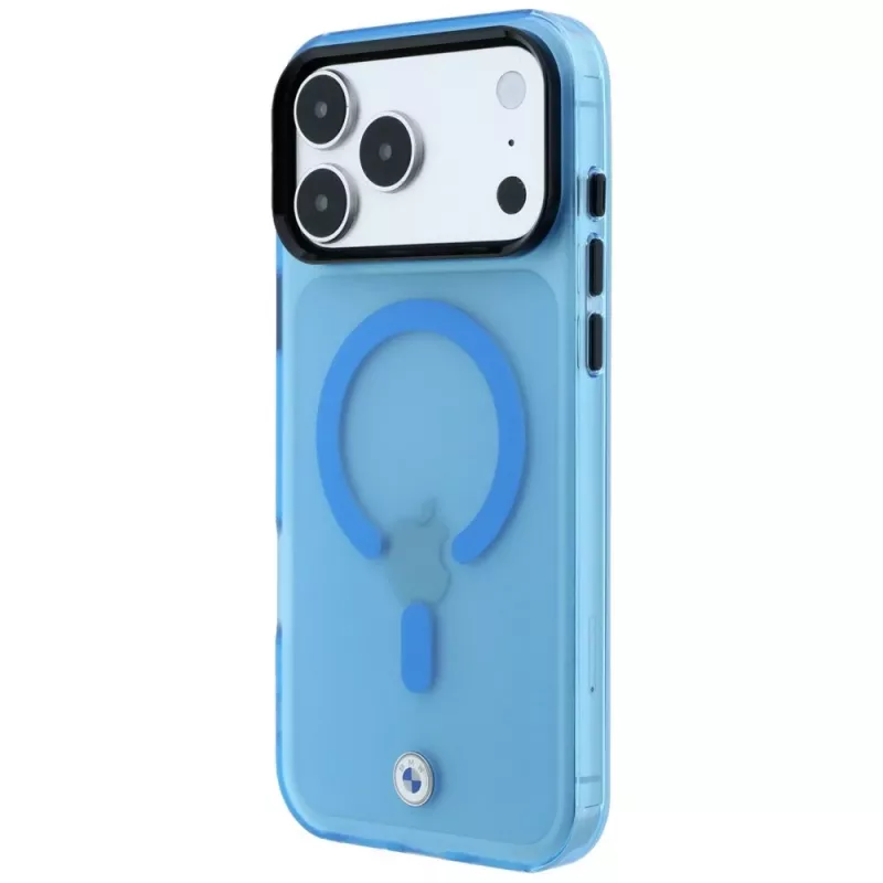BMW Sign Frosted IML & Metal Logo MagSafe Smartphone-Hülle für iPhone 18 Pro / 17 Pro, blau