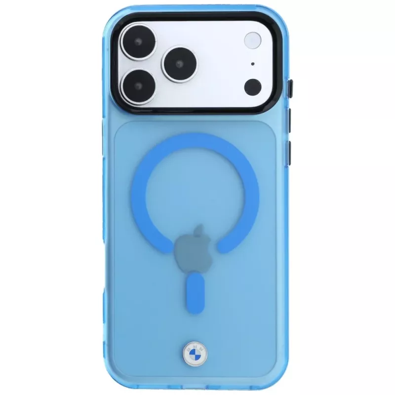 BMW Sign Frosted IML & Metal Logo MagSafe Smartphone-Hülle für iPhone 18 Pro / 17 Pro, blau
