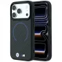 BMW M Kevlar Blue Print Ring MetalLogo MagSafe Smartphone-Hülle für iPhone 18 Pro Max / 17 Pro Max, schwarz