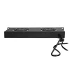 LogiLink FAU102B 19″-Lüftereinheit, 2 Lüfter, mit Schalter, 1HE, schwarz