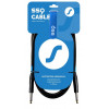 SSQ JMPJMP6 SS-1450 Mono-Klinkenkabel, Klinke mono auf Klinke mono, 6 m, Schwarz