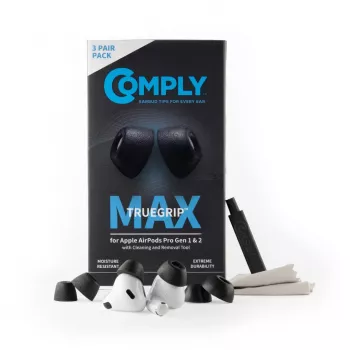 Comply MAX Ohrpassstücke für AirPods Pro, schwarz, Größe L