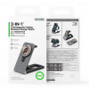 Duzzona W22 3-in-1 magnetisches kabelloses Ladegerät, grau