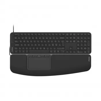 Contour Design CDTP2050BALPN2050 kabelgebundene Desktop-Tastatur, volle Größe (100 %), USB, Scherenschalter, QWERTY, schwarz
