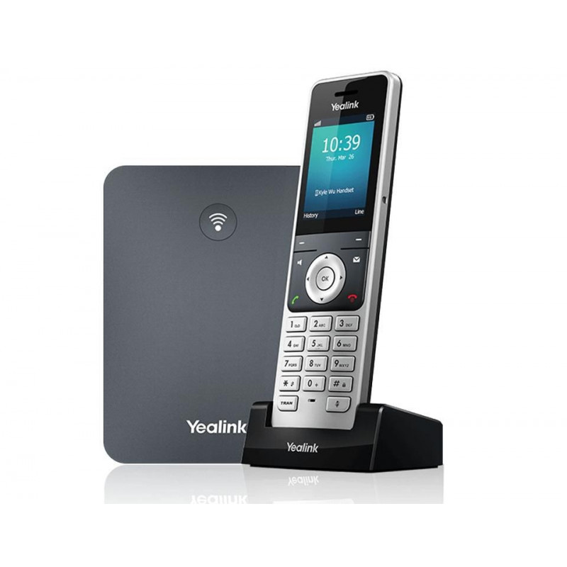 Yealink W76P schnurloses IP-Telefon, 20 Leitungen, grau