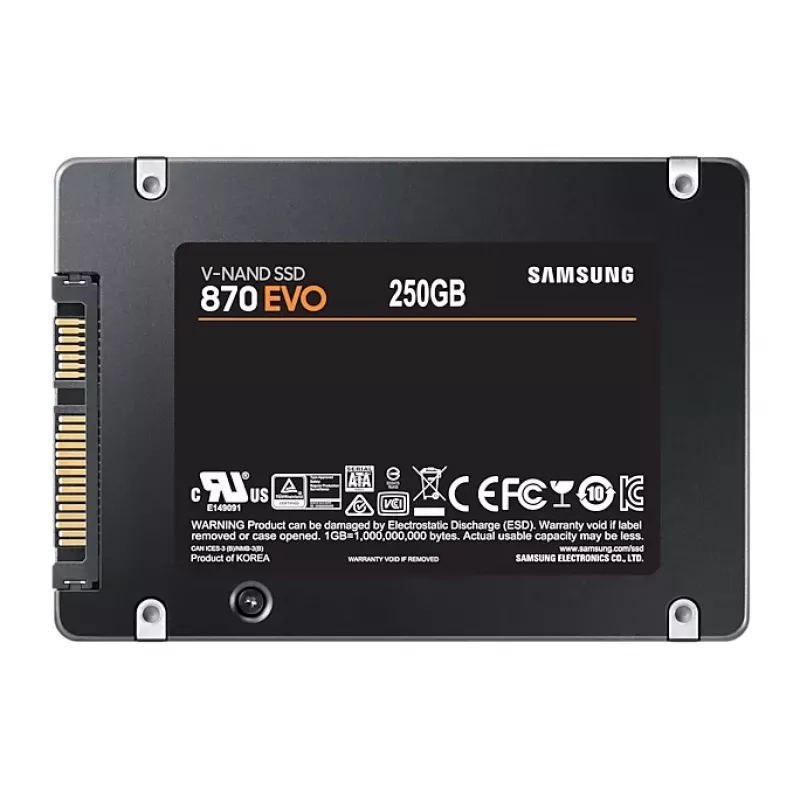Samsung 870 EVO 250 GB 2,5″ SATA-SSD, MZ-77E250BW