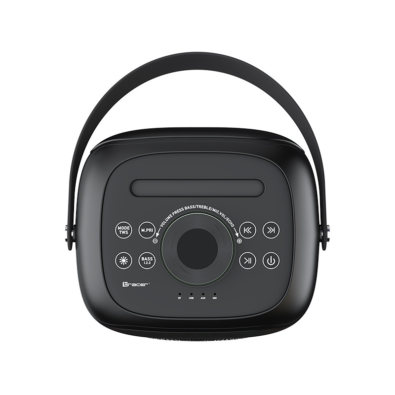 Tracer 47875 Poweraudio CRYSTAL 60 BT TWS tragbarer Lautsprecher, 60 W