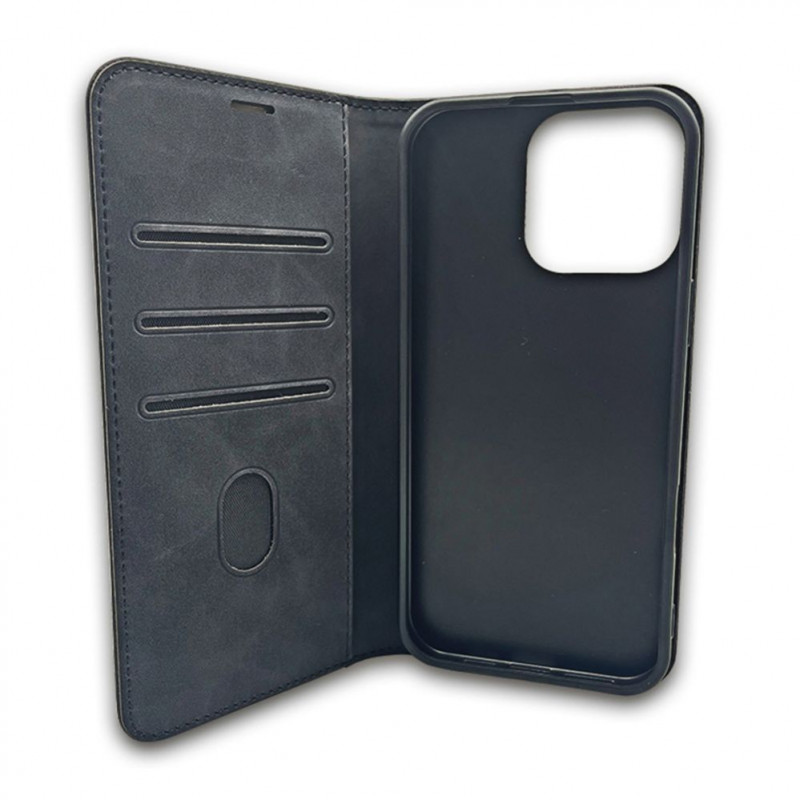 TFO Smart Suede Hülle für iPhone 17 Pro Max 6,9 / iPhone 18 Pro Max 6,9, schwarz