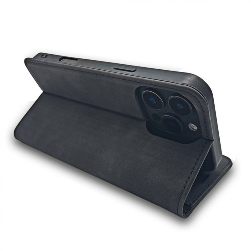 TFO Smart Suede Hülle für iPhone 17 Pro Max 6,9 / iPhone 18 Pro Max 6,9, schwarz