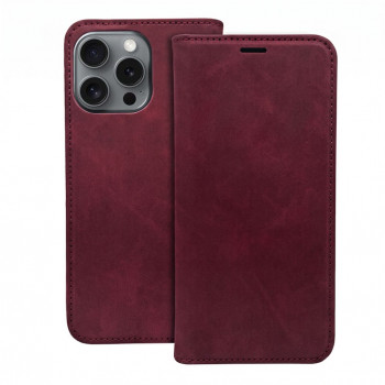 TFO Smart Suede Hülle für iPhone 17 Pro 6,3 / iPhone 18 Pro 6,3, bordeauxrot