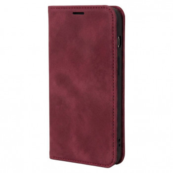TFO Smart Suede Hülle für iPhone 17 Pro 6,3 / iPhone 18 Pro 6,3, bordeauxrot