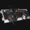 Marvo CM303 CZ Set aus Tastatur, Headset und Maus, silber
