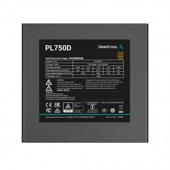 DeepCool PL750D R-PL750D-FC0B-EU Netzteil, 750 W, 20+4-Pin ATX, Schwarz