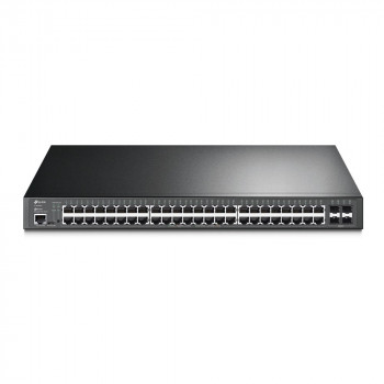TP-Link JetStream TL-SG3452P Managed L2/L3 Gigabit-Ethernet-PoE-Netzwerk-Switch, 1U, Schwarz