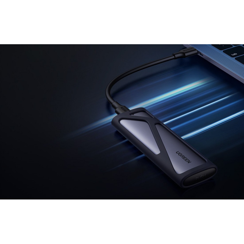 Ugreen CM400 90264 M.2-SSD-Gehäuse, USB 3.2 Gen 2, grau