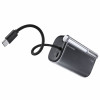 SHARGE Flow 3 Powerbank, 10.000 mAh, 45 W PD, USB-C-Kabel, schwarz
