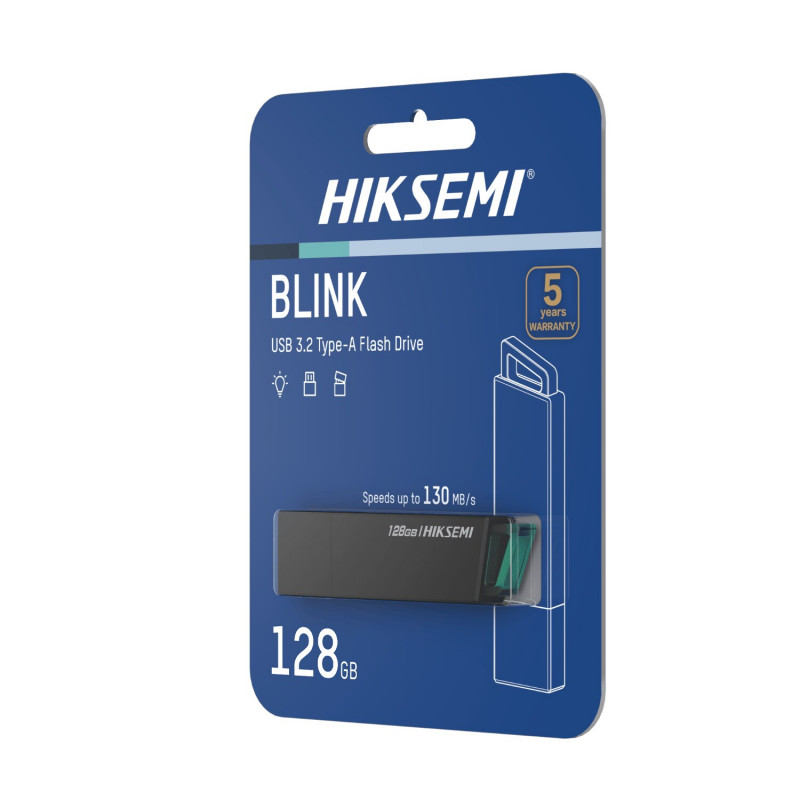 Hiksemi Blink HS-USB-E302 128 GB USB-3.2-Stick, schwarz