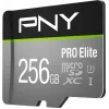 PNY PRO Elite P-SDU256V31100PRO-GE microSDXC-Speicherkarte, 256 GB, UHS-I U3, A1, V30, mit SD-Adapter