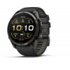 Garmin Fenix 9 Pro 010-04337-16 Smartwatch, 51 mm, Carbon Gray DLC Titan, Armband aus schwarzem/Pebble-Grey-Silikon