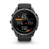 Garmin Fenix 9 Pro 010-04337-16 Smartwatch, 51 mm, Carbon Gray DLC Titan, Armband aus schwarzem/Pebble-Grey-Silikon