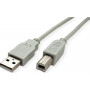 Secomp STANDARD 11.55.3101 USB-2.0-Kabel, Typ A-B, beige, 0,8 m