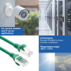 ACT FC2701 S/FTP CAT6A Patchkabel, 1 m, TPE, ultraflexibel, mit Schutztüllen gegen Verhaken, grün