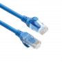 ACT FC1601 ultraflexibles CAT6A U/UTP Patchkabel mit RJ45-Steckern, 1 m, TPE, mit Rastnasenschutz, blau