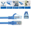 ACT FC1601 ultraflexibles CAT6A U/UTP Patchkabel mit RJ45-Steckern, 1 m, TPE, mit Rastnasenschutz, blau