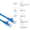 ACT FC1605 ultraflexibles CAT6A U/UTP Patchkabel mit RJ45-Steckern, 5 m, TPE, mit Rastnasenschutz, blau