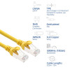 ACT FC2851 S/FTP CAT6A Patchkabel, 1,5 m, TPE, ultraflexibel, mit Rastnasenschutz, RJ45, gelb