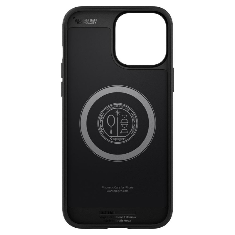 Spigen Mag Armor SPN1735BLK Hülle für Apple iPhone 13 Pro, MagSafe, matt schwarz