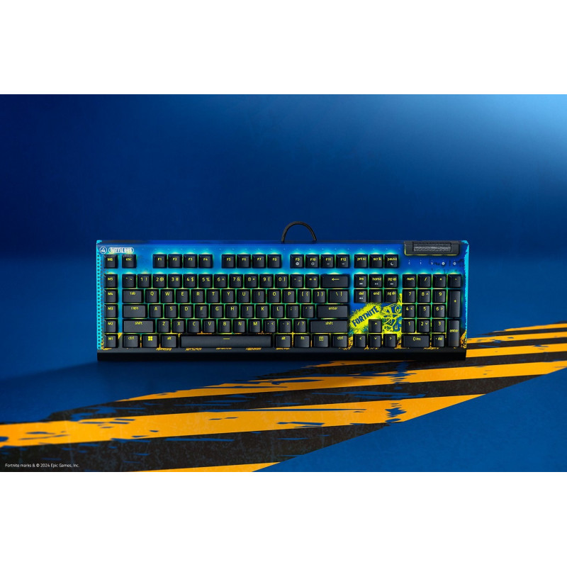 Razer BlackWidow V4 X Fortnite Edition Gaming-Tastatur, USB, US-englisches Layout