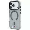 BMW BMW001281 M IML Frosted Metal Logo & Trims MagSafe Hülle für iPhone 18 Pro / 17 Pro, anthrazit