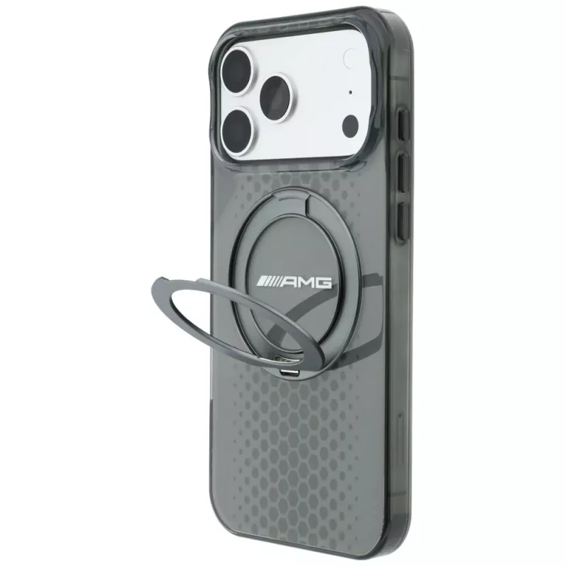 Mercedes AMG00127 AMG IML Double Layer Urban Line MagSafe Hülle mit Ringständer für iPhone 18 Pro Max / 17 Pro Max, grau