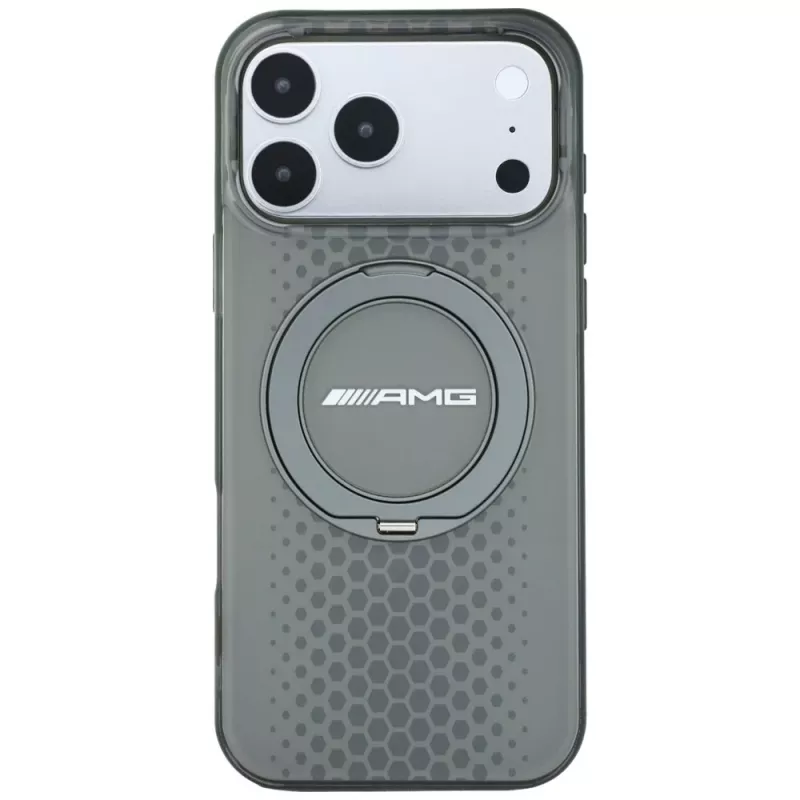 Mercedes AMG00127 AMG IML Double Layer Urban Line MagSafe Hülle mit Ringständer für iPhone 18 Pro Max / 17 Pro Max, grau