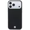 BMW BMW001220 Sign Deboss Quilted Metal Logo MagSafe Hülle für iPhone 18 Pro Max / 17 Pro Max, schwarz