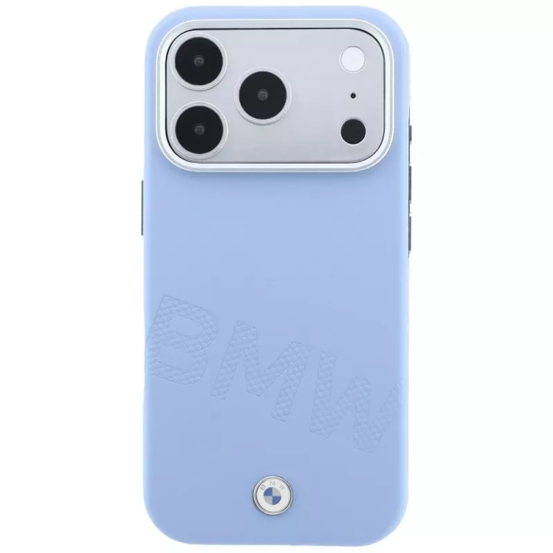 BMW BMW001242 Sign Inclined Deboss Letters MagSafe Hülle für iPhone 18 Pro Max / 17 Pro Max, blau