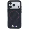 BMW BMW001265 M Kevlar Red Print Ring Metal Logo MagSafe Hülle für iPhone 18 Pro / 17 Pro, schwarz
